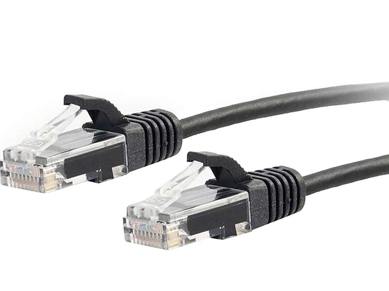 C2G Cables to Go 7' CAT-6 UTP Ethernet Patch Cable, 28 AWG, Black (01106)