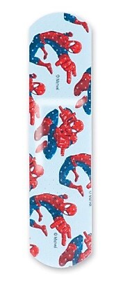 SmileMakers Stat Strip Ultimate Spider-Man 3/4" x 3" Adhesive Bandages, 100 Bandages/Box, 12 Boxes/Case (BAN146C)
