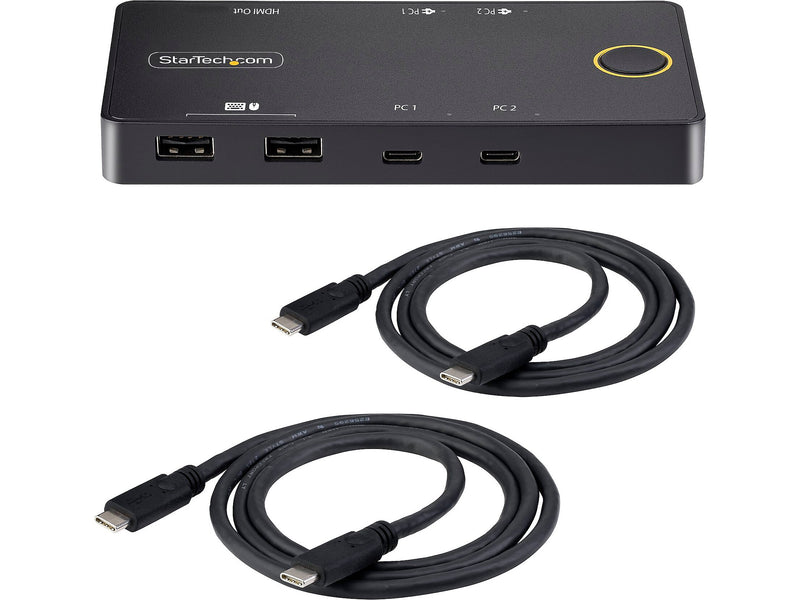 StarTech C2-H46-UC2-PD-KVM USB HDMI 2-Port KVM Switch