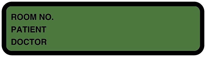 Green Binder Label, 5-3/8" x 1-3/8"