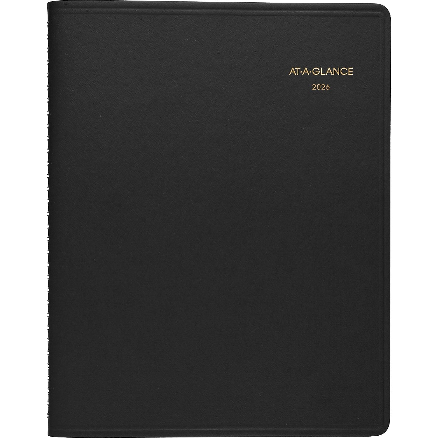 2026 AT-A-GLANCE 8.25" x 11" Weekly Appointment Book, Faux Leather Cover, Black (70-950-05-26)