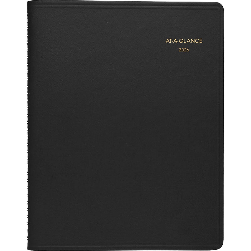 2026 AT-A-GLANCE 8.25" x 11" Weekly Appointment Book, Faux Leather Cover, Black (70-950-05-26)