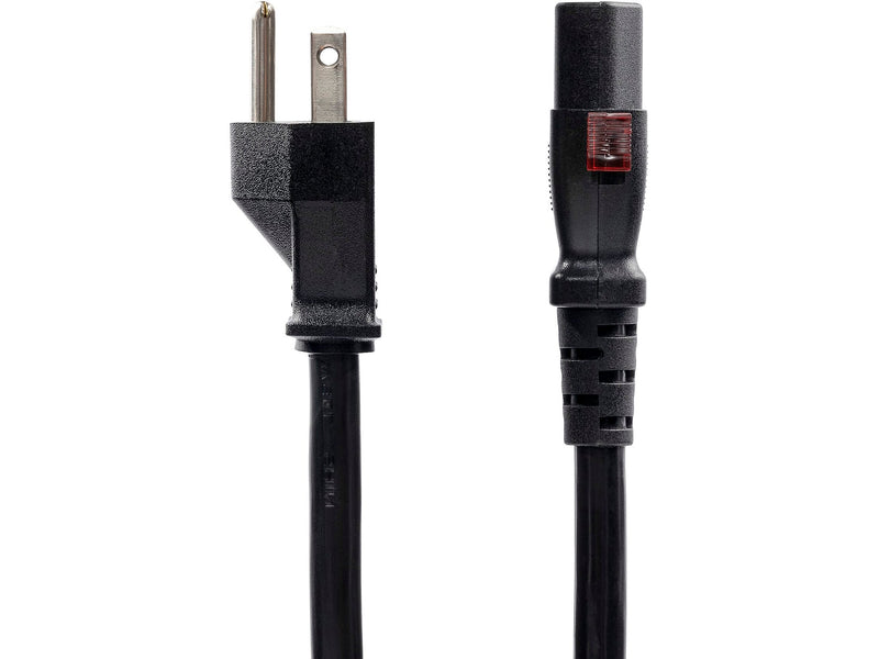 StarTech 12' NEMA 5-15P to Locking C13 Power Cable, Male to Female, Black (27LC-4B00-POWER-CORD)
