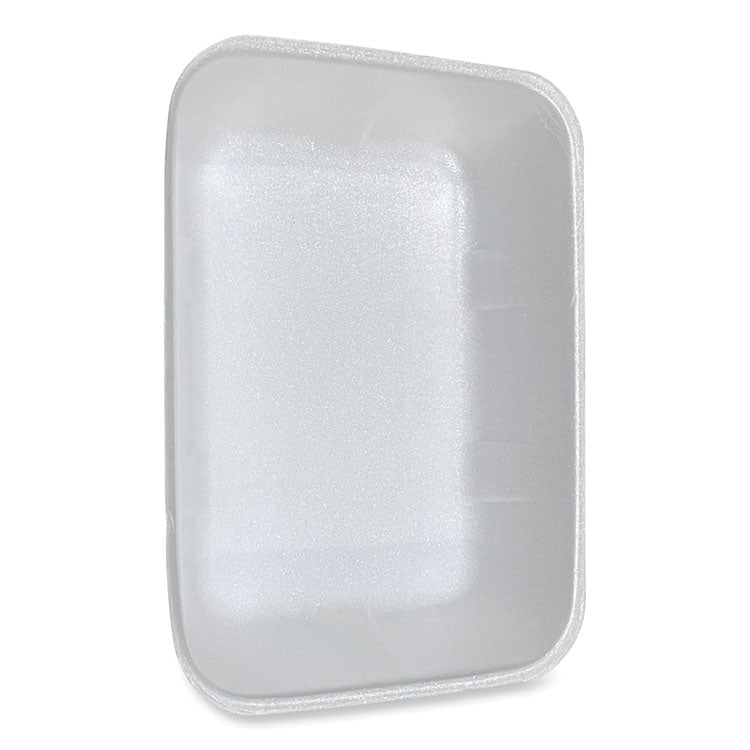 Meat Trays, #20K, 12 x 8.7 x 2.45, White, Foam, 125/Carton