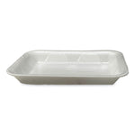 Meat Trays, #4P, 9.5 x 7.19 x 1.2, White, Foam, 500/Carton