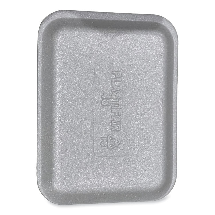 Meat Trays, #4S, 9.5 x 7.25 x 0.5, White, Foam, 500/Carton