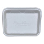 Meat Trays, #4D, 9.47 x 7.12 x 1.32, White, Foam, 500/Carton