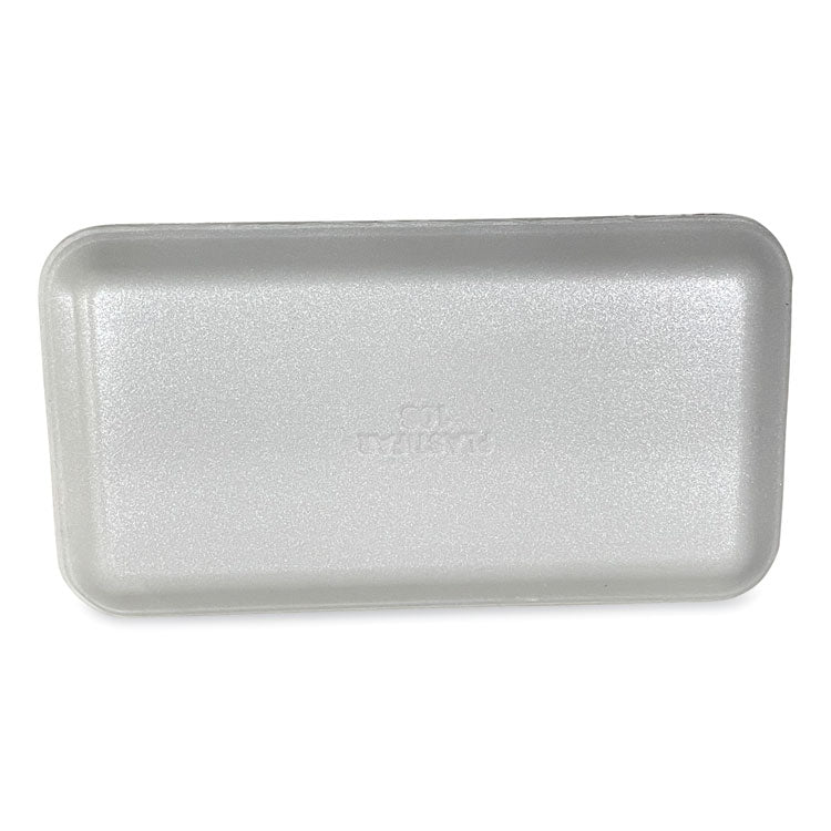 Meat Trays, #10S, 10.93 x 5.75 x 0.63, White, Foam, 500/Carton