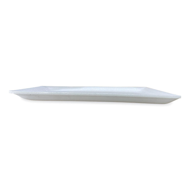 Meat Trays, #9P, 12.25 x 9.25 x 0.62, White, Foam, 200/Carton