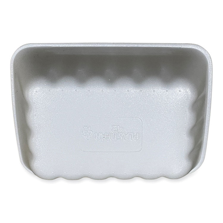 Meat Trays, #42K, 8.75 x 6.32 x 2.25, White, Foam, 252/Carton