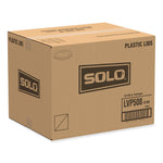 Polypropylene Vented Food Container Lids, For 6 oz to 8 oz Food Containers, Clear, Plastic, 1,000/Carton