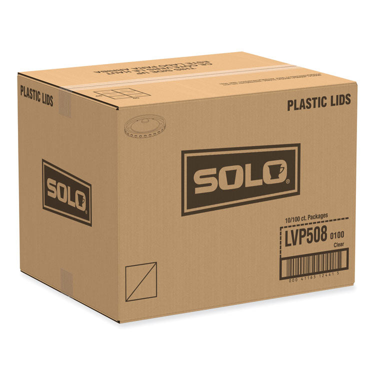Polypropylene Vented Food Container Lids, For 6 oz to 8 oz Food Containers, Clear, Plastic, 1,000/Carton