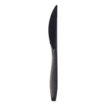 Reliance Mediumweight Cutlery, Knife, Plastic, Black, 1,000/Carton