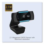CyberTrack H5 1080P HD USB AutoFocus Webcam with Microphone, 1920 pixels x 1080 pixels, 2 Mpixels, Black