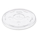 Straw-Slot Cold Cup Lids, Fits 30 oz to 32 oz Cold Cups, Plastic, Clear, 50/Sleeve, 20 Sleeves/Carton