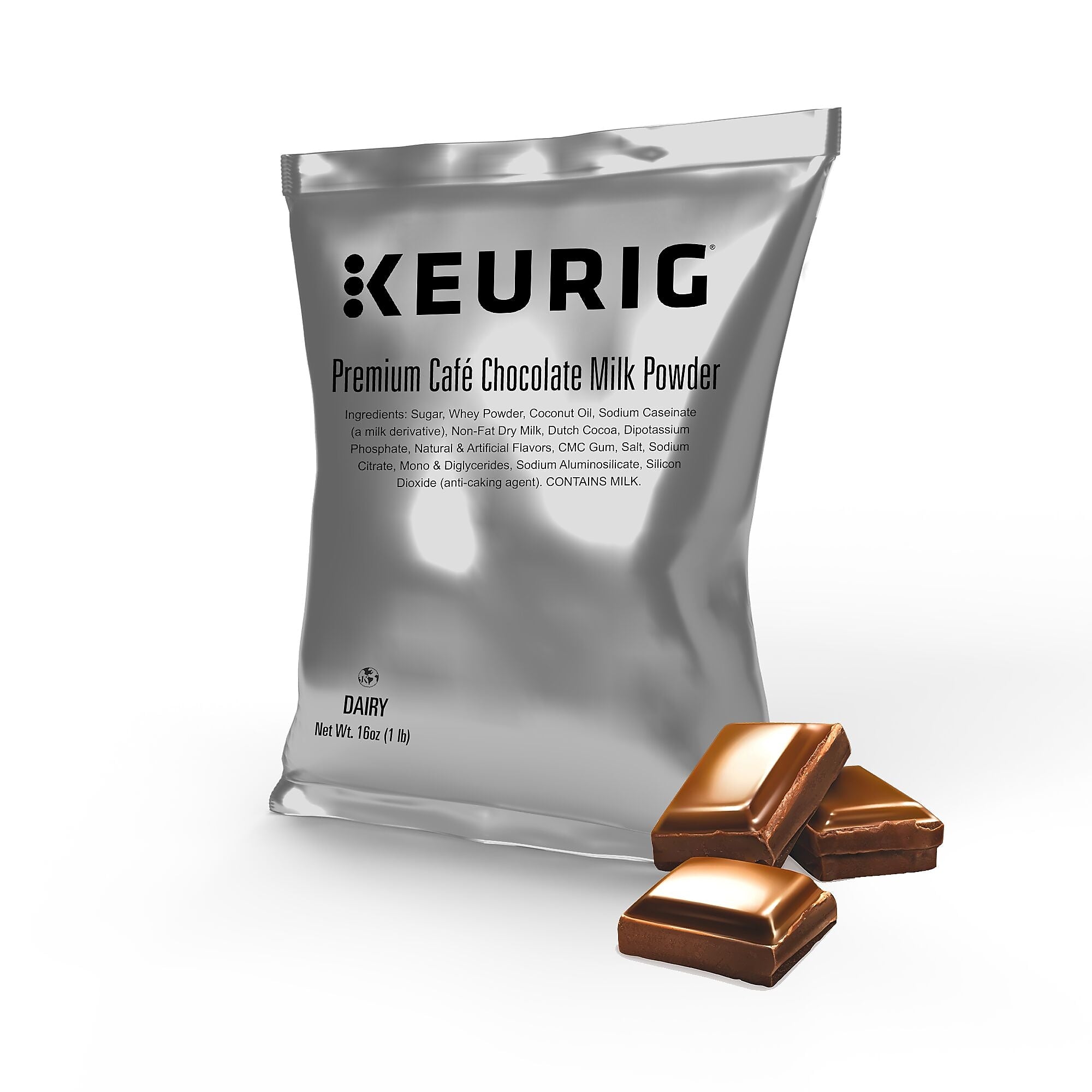 Keurig® Premium Cafe Chocolate Powdered Creamer, 16 oz., 12/Carton (5000370312)