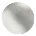 Round Aluminum To-Go Container Lids, Flat Lid, 7" Diameter, Silver, Paper, 500/Carton