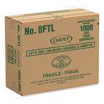 Lift n' Lock Plastic Hot Cup Lids, Fits 8 oz Hot Cups, White, 1,000/Carton