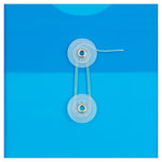 JAM Paper Premium Plastic Filing Envelope with Button & String Closure, 6 1/4" x 9 1/4", Blue, 3/Pack (472B1BUX3)