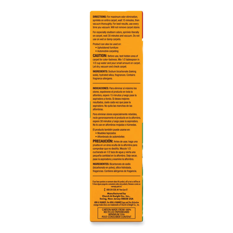 Deodorizing Carpet Cleaning Powder, Fresh, 30 oz Box, 6/Carton