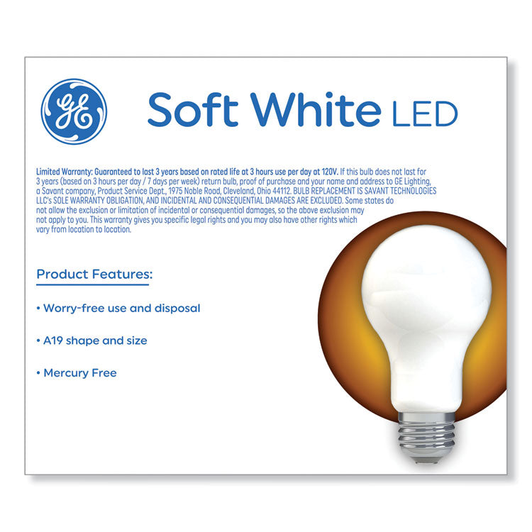 Classic Led Non-Dim A19 Light Bulb, 8 W, Soft White, 2/pack