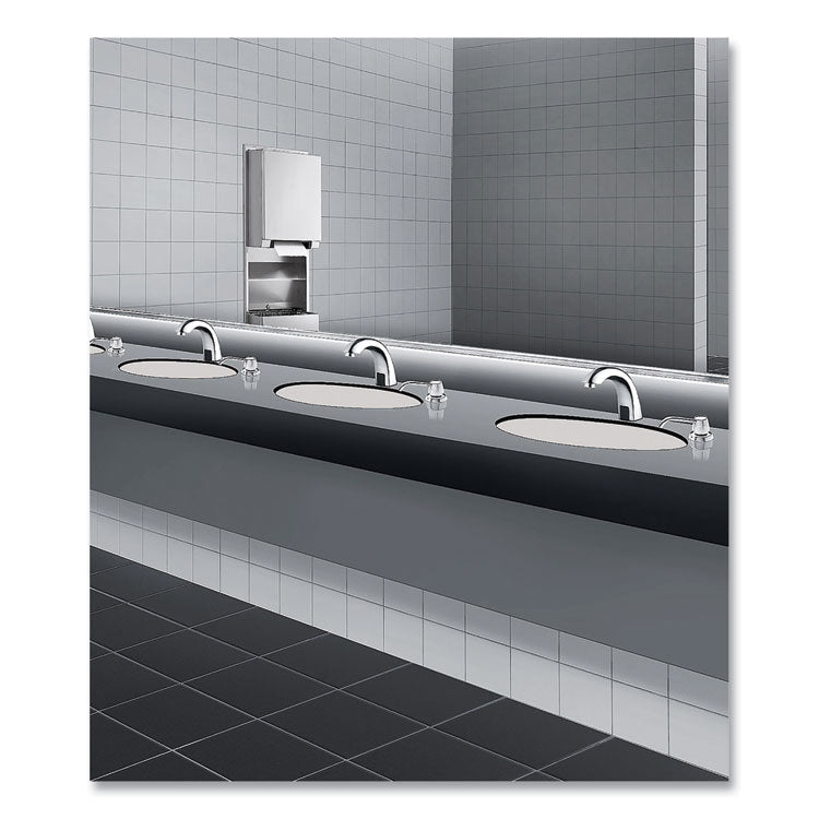 Contura Lavatory-Mounted Soap Dispenser, 34 Oz, 3.31 X 4 X 17.63, Chrome/stainless Steel