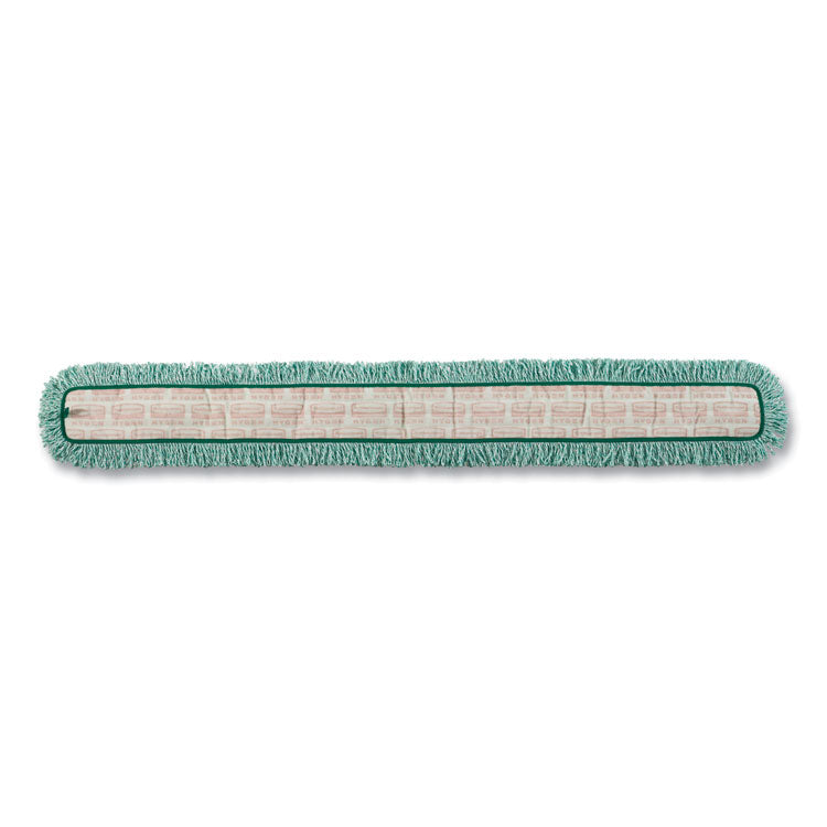 Hygen Dust Mop Heads With Fringe, Green, 60 In., Microfiber, Cut-End
