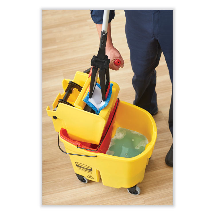 Wavebrake 2.0 Bucket/wringer Combos, Side-Press, 35 Qt, Plastic, Green