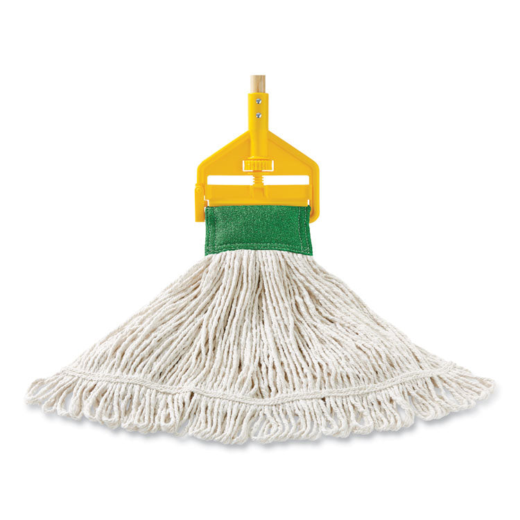 Super Stitch Blend Mop Head, Large, Cotton/synthetic, White, 6/carton