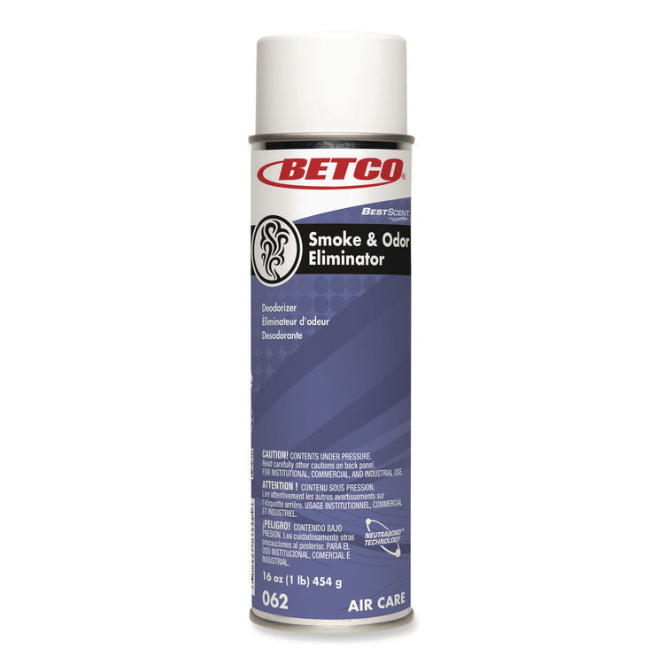 Bestscent Smoke And Odor Eliminator Aerosol, Fruit/floral Scent, 16 Oz Aerosol Can, 12/carton