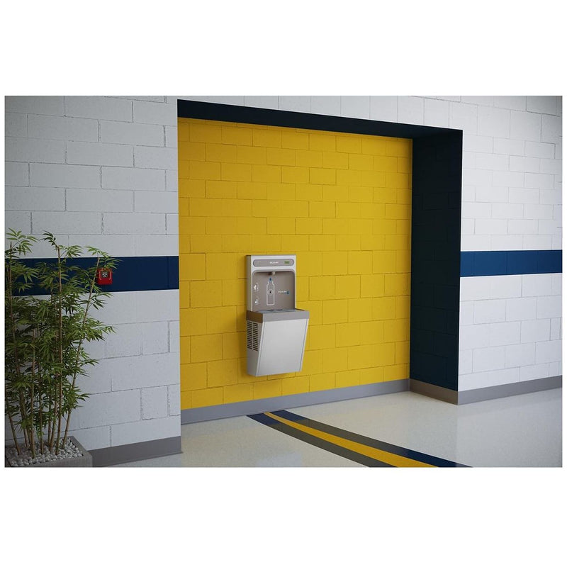 Elkay EZH2O 8GPH Surface Mounted Hands Free Bottle Filling Station, Stainless Steel (LZ8WSSSMC)