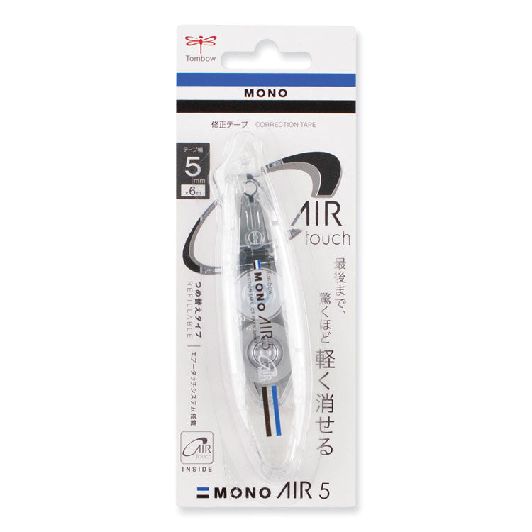 Mono Air Pen-Type Correction Tape, Refillable, Clear Applicator, 0.19" X 236"