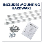 InvisaMount Vertical Magnetic Glass Dry-Erase Boards, 42" x 74", White Surface