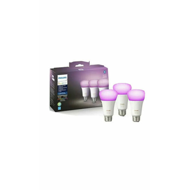 Philips Hue 60W Equivalent E26 LED Smart Bulb, White And Color Ambiance, 3/Pack (562785)