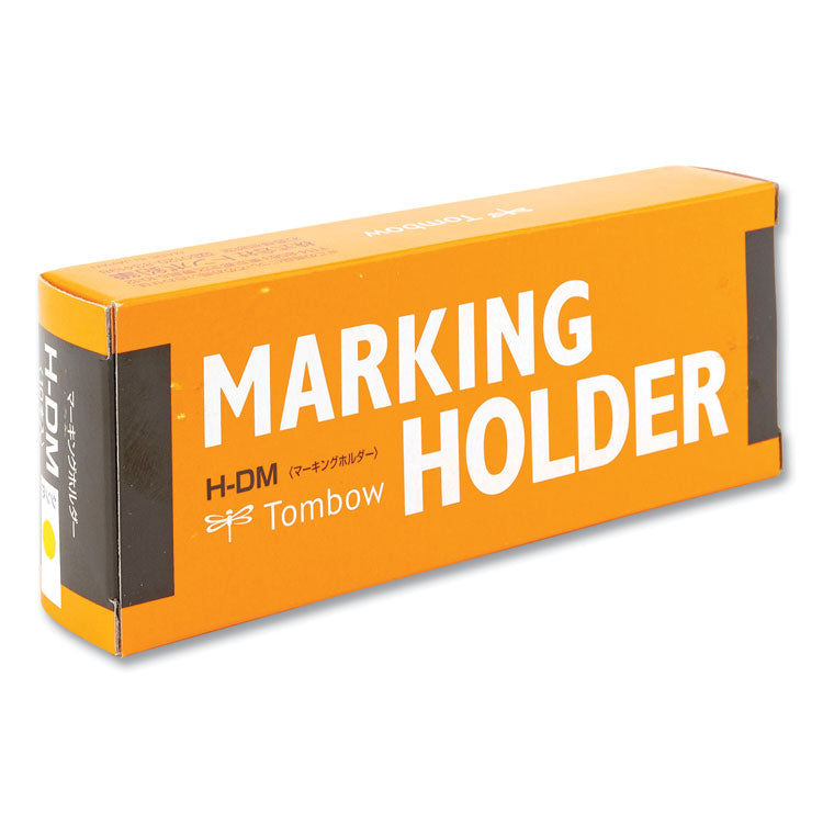 Wax-Based Marking Pencil, 4.4 Mm, Yellow Wax, Navy Blue Barrel, 10/box