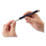 Wax-Based Marking Pencil, 4.4 Mm, White Wax, Navy Blue Barrel, 10/box
