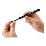 Wax-Based Marking Pencil, 4.4 Mm, Black Wax, Navy Blue Barrel, 10/box