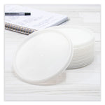 Plastic Lids for Foam Cups, Bowls and Containers, Vented, Fits 12 oz to 60 oz, Translucent, 100/Pack, 10 Packs/Carton