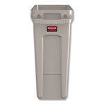 Slim Jim with Venting Channels, 16 gal, Plastic, Beige, 4/Carton