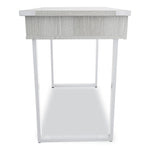 Mirella SOHO Desk with Drawer, 36.25" x 22.25" x 30", Gray