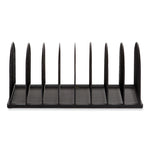 Onyx Mesh Desk Organizer, Eight Upright Sections, Letter to Legal Size Files, 19.25 x 10.87 x 8.5, Black