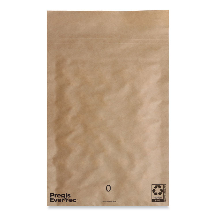 EverTec Curbside Recyclable Padded Mailer, #0, Kraft Paper, Self-Adhesive Closure, 7 x 9, Brown, 300/Carton