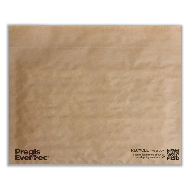 EverTec Curbside Recyclable Padded Mailer, #4, Kraft Paper, Self-Adhesive Closure, 14 x 9, Brown, 150/Carton