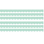 Teacher Created Resources Border Trim, 2.19" x 2.92', Composition Green Scalloped, 12/Pack, 6 Packs/Bundle (TCR9314-6)