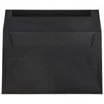 JAM Paper A10 Booklet Envelope 6" x 9 1/2", Black Linen, 100/Pack (36168d)