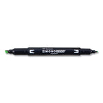 Highlighters, Yellow Green Ink, Bullet/Chisel Tip, Yellow Green Barrel, 10/Box