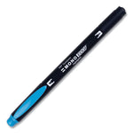 Highlighters, Skyblue Ink, Bullet/Chisel Tip, Skyblue Barrel, 10/Box