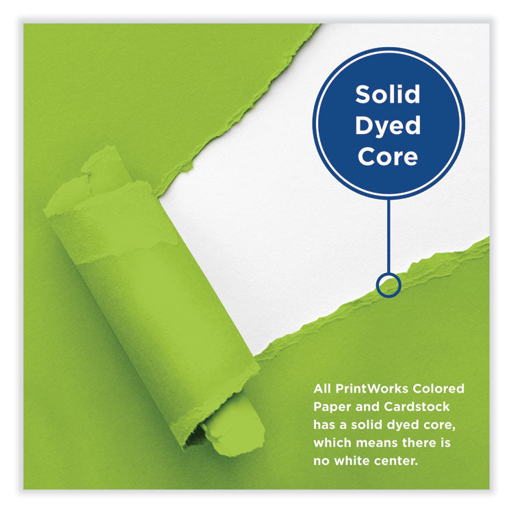 Color Cardstock, 65 lb Cover Weight, 8.5 x 11, Emerald Green, 250/Ream