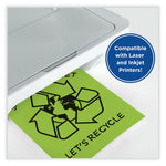 Color Cardstock, 65 lb Cover Weight, 8.5 x 11, Emerald Green, 250/Ream