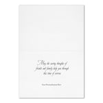 "Flourish Sympathy" Card w/ White Unlined Envelope, 25/BX